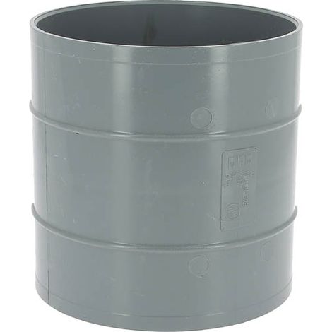 Adequa – Manchon à butée PVC évacuation femelle-femelle Ø160 – Raccordement fiable pour tubes mâles – Évite les impuretés grâce à PVC lisse