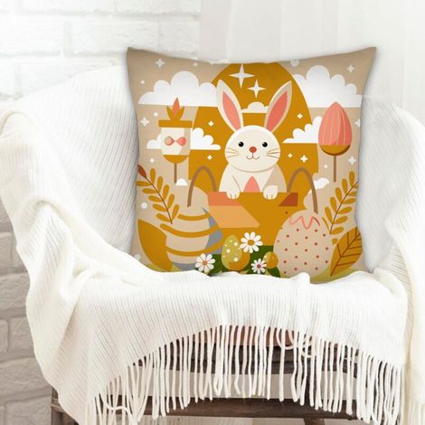 Housse de coussin carrée standard 45x45cm durable pour la Saint-Valentin, la Fête des Mères et des Pères (1/5)