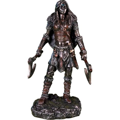 Guerrière Viking aux Doubles Haches 15 cm (1/2)