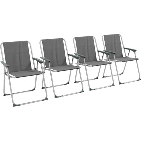 Ensemble meuble de jardin, Conjunto de cadeiras pliables ​​(4 cadeiras), idéal pour acampar no jardin e na balcon., gain de place, meuble extérieur, design moderne