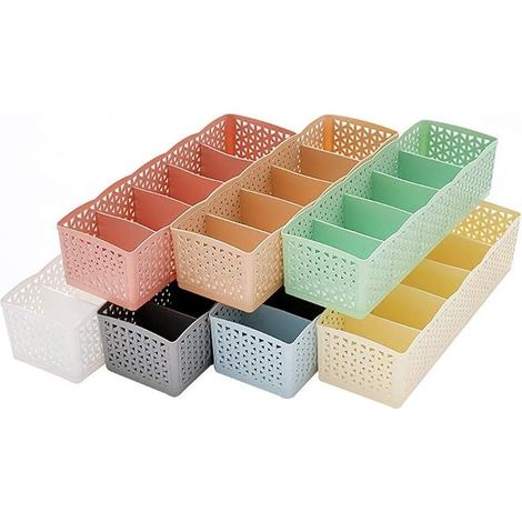 Séparateurs de tiroirs et organisateurs de placard, boîtes de rangement modulables pour vêtements et accessoires (1/5)