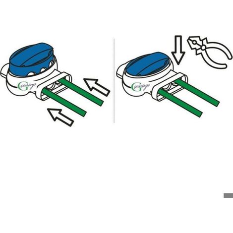 Connecteurs de câbles pour tondeuses robot - Nosheir - Lot de 20 connecteurs - Bleu (1/4)