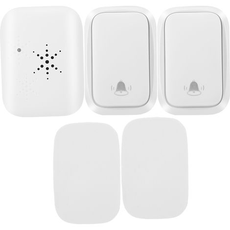 Ensemble émetteur-récepteur de sonnette sans fil auto-alimenté à 4 volumes, étanche IP68, 1V2-AquaForge (1/5)