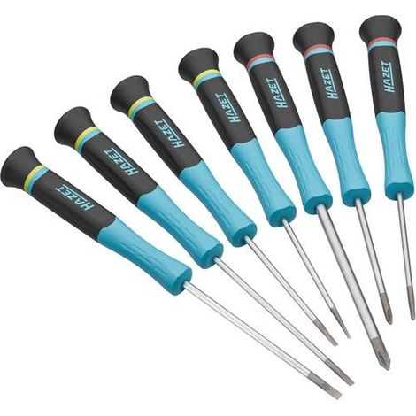 Tournevis électronique 811EL/7 ∙ Profil Phillips PH, Profil à fente ∙ 7 pièces ∙ 0,2 x 1,5 – 0,5 x 3 ∙ PH00 – PH1 (1/4)