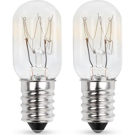 2er-Pack E14, 15W T20 Warmweiße, dimmbare 230V Kühlschranklampen (1/5)