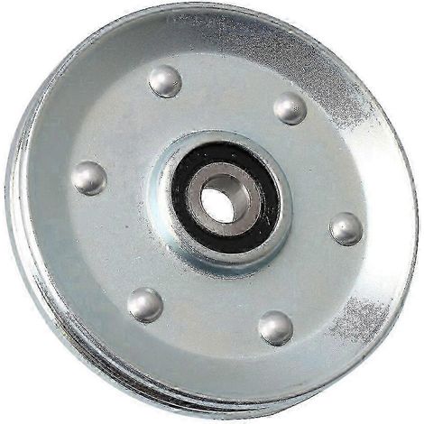 Seilzugrolle mit Eisenlager 90x10mm für Garagentoröffner Silberne Edition 0620