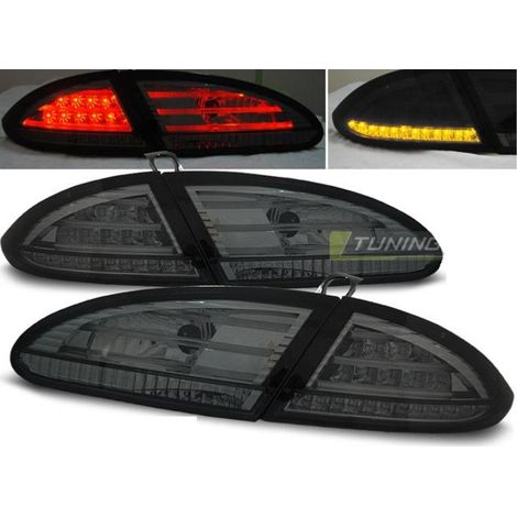 Paire de feux arriere Seat Leon 05-09 LED fume (1/2)