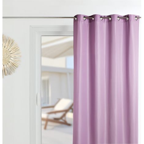 Homemaison – Rideau voilage microfibre 135x250 cm – 100% polyester – Oeillets ronds argent – Prêt-à-poser, facile à installer