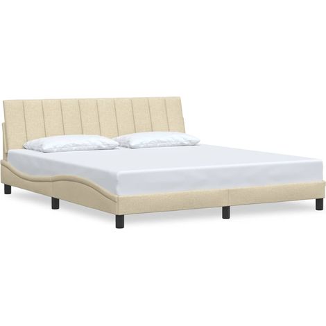 Maison Exclusive - Giroletto senza Materasso Hanko Crema 180x200 cm in Tessuto