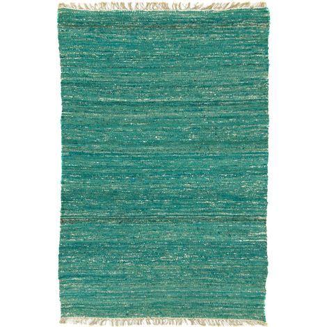 Tapis Kelim moderne Tapis Elegance  - 240x170cm, Rectangular - 70% Viscose, 30% Laine vierge - Tissé main - Vert clair