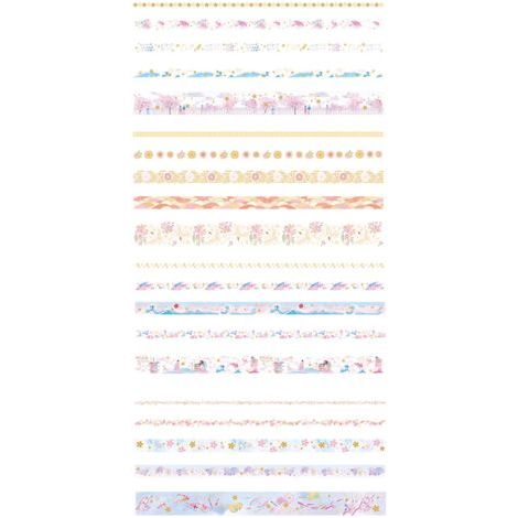 Lot de 20 rouleaux de ruban adhésif japonais Washi en feuille d'or pour décoration de journaux, scrapbooking, emballage cadeau, 2 mètres (1/2)