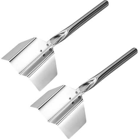 Raschietto angolare in acciaio inox di lunga durata con design saldato per una maggiore durata. Bordi lisci per una maggiore sicurezza e una facile pulizia durante i lavori di costruzione. (1/5)