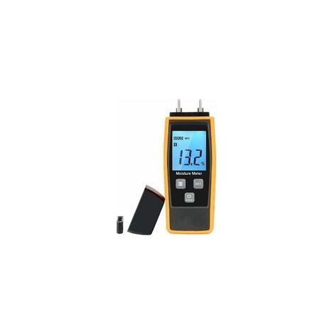 Testeur d\\'humidité, testeur d\\'humidité pour murs et bois, compteur de fuites, humidité, mortier de ciment, détecteur de teneur en eau avec écran LCD - RWDétecteur d\\'humidité