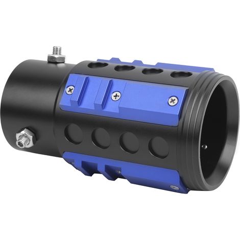 Embout d'échappement arrière automobile diamètre extérieur 72 mm/2,8 pouces, universel, pour modification racing, avec clé, bleu (1/5)