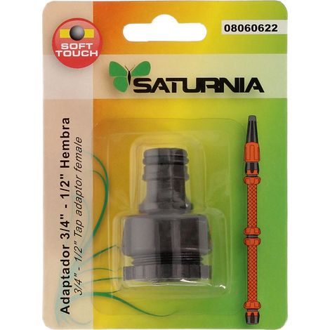 SATURNIA - Adaptador Manguera Soft Touch 3/4" - 1/2"