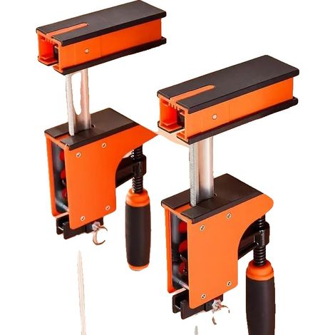 Serre-joints, Ouverture Maximale 914 mm, Limite de Charge 680 kg, Profondeur de Serrage 98,4 mm, Convient Pour le Travail des Métaux, Ensemble de 2 Pièces (1/5)