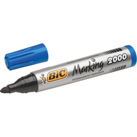BIC 8209143 marqueur indélébile Pointe ogive Bleu 12 pièce(s)