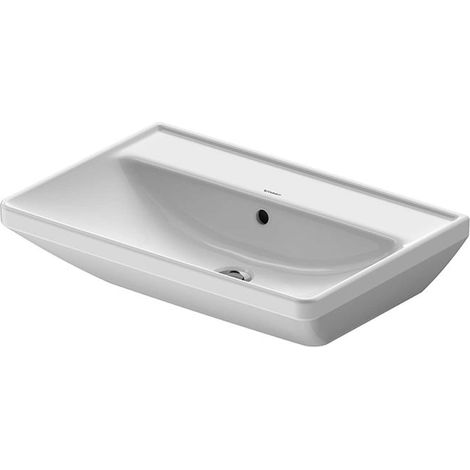 Duravit D-Neo lavabo, 650x440mm, sans trou pour robinet, avec (1/4)