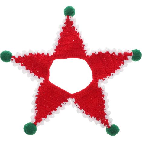 Collar navideño para mascotas, práctico, de lana, para mascotas, 1 unidad. (1/5)