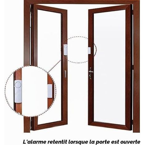 Alarmes de Porte et de Fenêtre,Détecteur Magnétique Effraction,Sécurité des Enfants,Bricolage Sécurité de Maison,Protection des Bureaux,Magasin Achat Pile AAA (1/3)