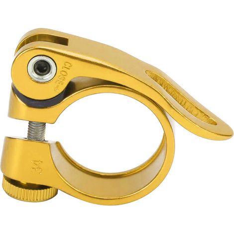 Collier de selle à dégagement rapide en alliage d'aluminium pour vélos de route et VTT, compatible XT-C68 31,8 mm (noir) (1/5)