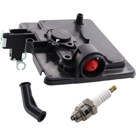 Boîtier de filtre à air plaque de base avec bougie d'allumage pour tondeuse Briggs & Stratton Quantum 795259 792040 691753 496116 122000 224815 (1/5)