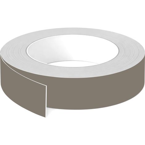 1x Bande de chant ABS sans colle 43 mm x 5 m épaisseur 0,8 mm facile à appliquer bricolage étagère meuble panneau plan de travail bois stratifié, Gris cubanite mat (1/3)