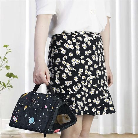 Sac de transport pour hamster Bird for Carrier, bonne ventilation, fenêtre en filet avec sangle et ha (1/4)