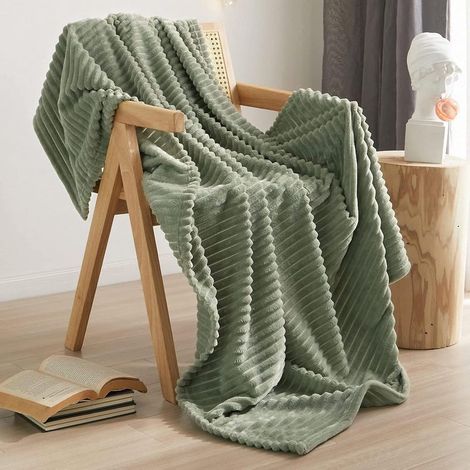 Couverture en laine de flanelle, couverture en laine moelleuse 150x200 cm, couverture de canapé, couverture chaude et douce en peluche, plaid en laine