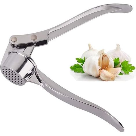 Spremiaglio in acciaio inox, spremi zenzero, taglia aglio, spremiaglio. Facile da usare e da pulire per schiacciare l'aglio e... (1/5)