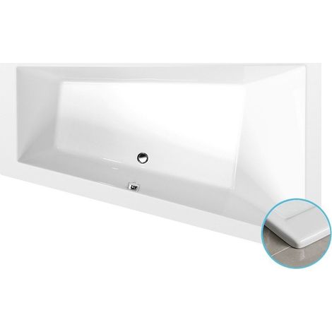 Baignoire asymétrique TRIANGL R SLIM 180x120x50cm, blanc (1/3)