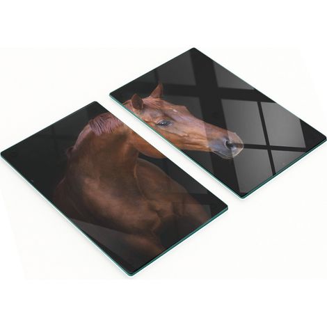 Tavole da cucina decorative multifunzionali in legno massello di cavallo marrone, 2x30x52 cm (1/5)