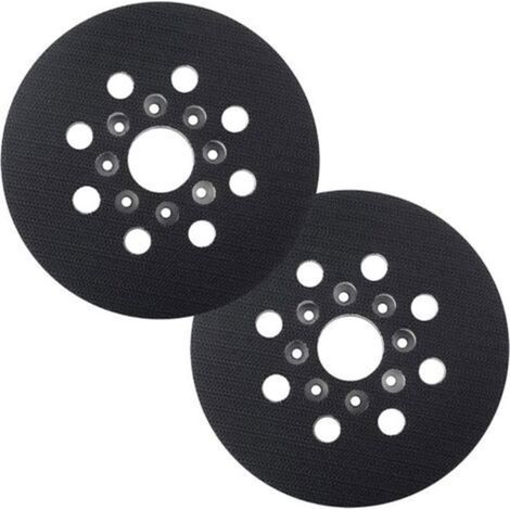 125 mm Plateau de ponçage Compatible avec Bos-ch PEX 220 A,GEX 125-1 AE,PEX 220 AE, Skil 7402/7490,2 pièces (1/5)