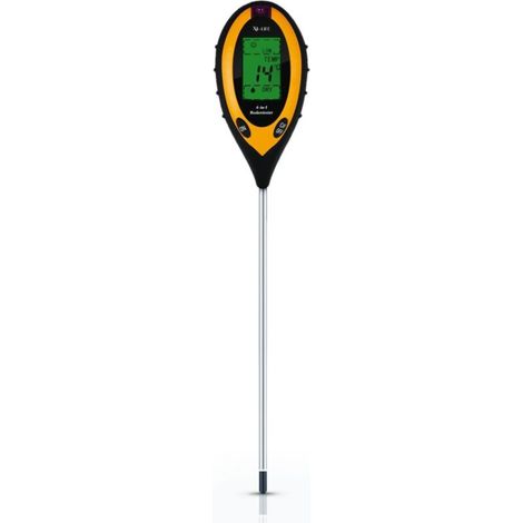4-in-1 Bodentester für pH-Wert, Licht, Feuchtigkeit und Temperatur, Pflanzenbodentester (batterielos) (1/4)