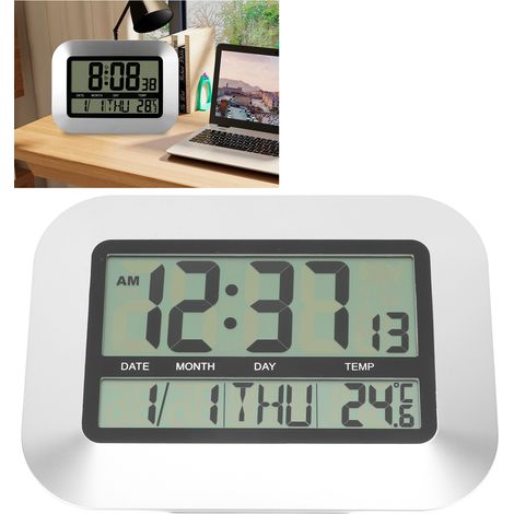 TS-H128Y Digitales elektronisches Innenthermometer, Wecker und Kalender (1/5)