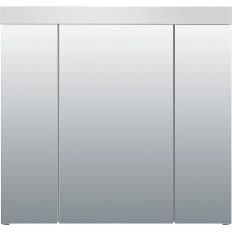 trendteam smart living - Armadio a specchio - Bagno - Devon - Dimensioni di montaggio (LxAxP): 80 x 75 x 16 cm - Colore Bianco - 210740501 (1/5)