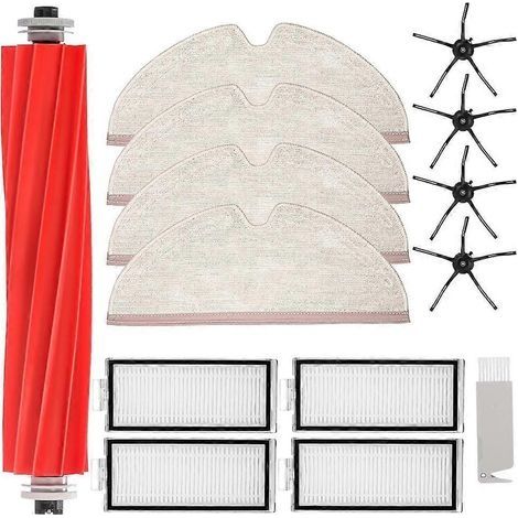 Pièces de rechange pour aspirateur robot Roborock Q7, Q7+, Q7 Max et Q7 Max+ : brosse principale, filtre HEPA et lingette de nettoyage (1/5)