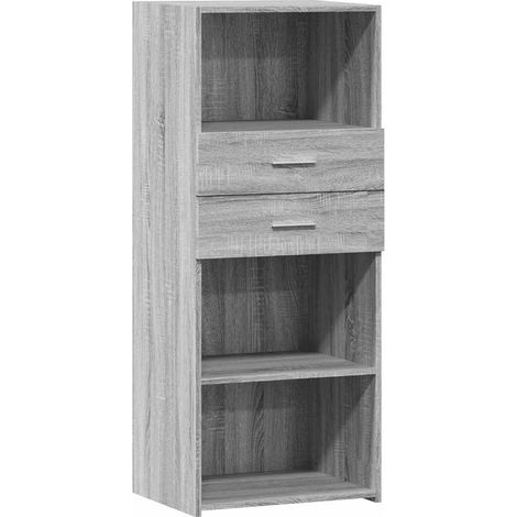 Credenza cassettiera cassettiera mobile contenitore organizer cucina soggiorno soggiorno alto Sonoma 50 x 42,5 x 124 cm pannelli compositi grigio 020035372