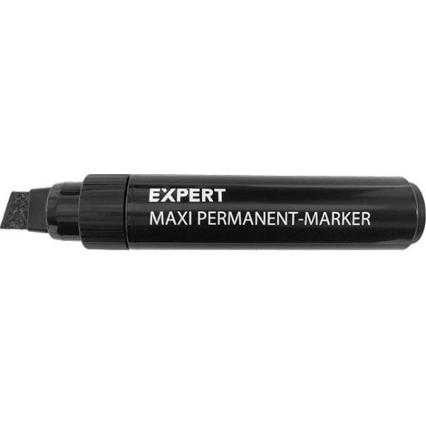 Marcador MAXI punta plana 6-12 mm NEGRO (1/2)