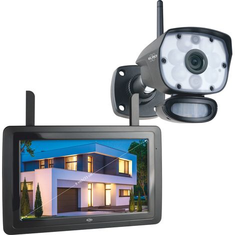 IP Überwachungskamera Outdoor mit 9 Zoll Innenmonitor, App-Steuerung (1/4)