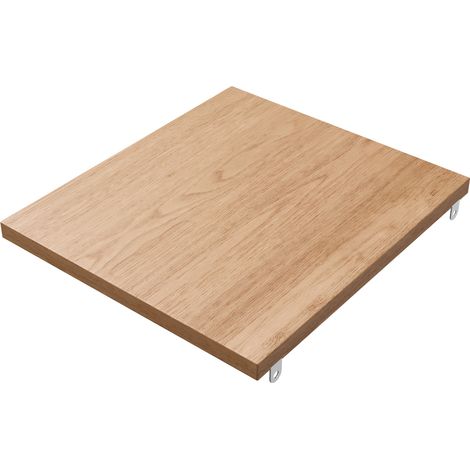 Rangement pratique pour salle de bain, tablette 40 cm en finition bois naturel, à utiliser seule ou dans un meuble (1/5)