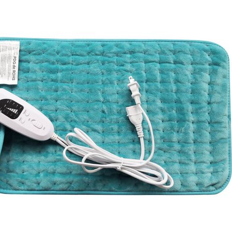 Elektrische Heizdecke für die Heimtherapie, 60 x 30 cm, 6 Temperaturstufen mit Timer, 230 V, geeignet für Lendenwirbelsäule und Rücken (1/5)