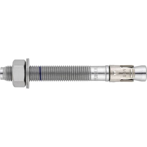 Goujon d'ancrage mâle charges lourdes pour béton fissuré et non fissuré - Bague inoxydable M12 x 150 Ø12 - Boite de 50