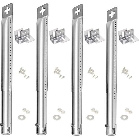 Universel Bruleur 31-45cm Pièces détachées pour Landmann, Tepro, Blooma, Campingaz, Outback, Taino, Barbecook Barbecue à gaz, Brûleur en Acier Inoxydable pièces de Rechange pour barbecue