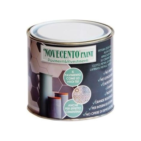 Novecento Paint Pavimenti e RIvestimenti 500ml Grigio Fumo