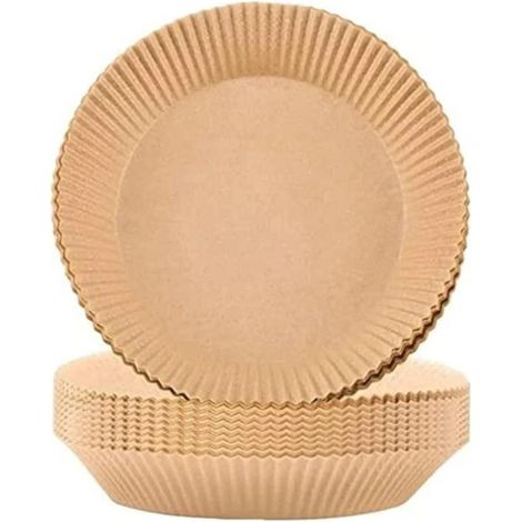 100 hojas de papel pergamino desechable antiadherente para freidora de aire (16 x 4,5 cm), apto para uso alimentario.