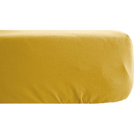 Drap housse SONATE lin lavé froissé 140x190 cm (1/5)