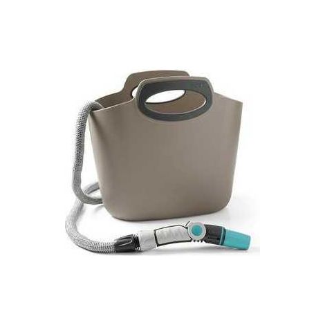 Kit manguera bolsa extensible 30m gris aquapop HOZELOCK