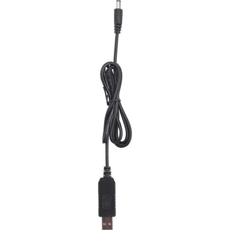 Convertitore da USB DC 5V a 12V, connettore maschio da 2,1 mm x 5,5 mm, cavo jack da 1 metro. (1/4)