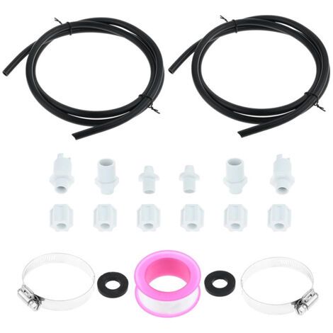 Kit di collegamento per cloratore Hayward CL200/CL220 – Include 2 fascette a sella, 2 valvole di non ritorno e nastro sigillante